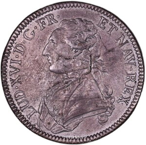�t�����X ���C 16 �� - Essai en p?tin de l'?cu aux Palmes - 1774 A Rare-