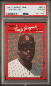 1990 ドンラス トニー グウィン レア エラー ドットなし HOF MVP パドレス #BC-4 PSA 10