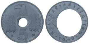 Reichskreditkassen 5 Pfennig 1940 E �}�C�i�[�G���A J.618 XF 118764-