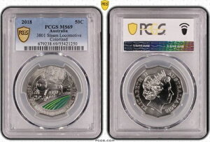 2018 50Zg - 3801 C̓` ʃRC PCGS MS69