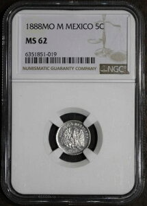 1888-Mo (MS62) LVR 5 Z^[{ NGC - v[t̂悤ȕ\