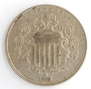 アメリカ合衆国 1868年 シールドニッケル 5セント フィラデルフィア造幣局コイン