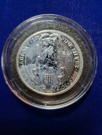 ?? 2019年 英国 2オンス .9999 シルバー クイーンズビースト イェール・オブ・ボーフォート 5ポンドコイン