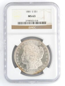 AJO 1881-S K 90%  TtVXR NGC MS63 RC