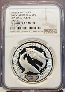 2000N I[XgA Vo[ 5h TƃTS J[ NGC PF 69 EgJI