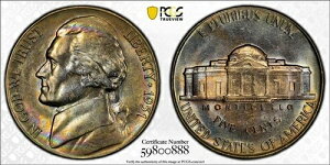1951�N �W�F�t�@�[�\�� �j�b�P�� PCGS MS64 ���C���{�[�g�[�� ?? �g�[�j���O TrueView