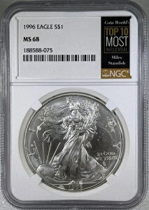 1996N $1 Vo[C[O NGC MS68 łe͂̂}CX^fBbVX|bggbv10