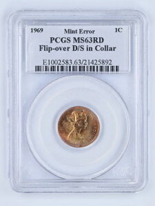 1969NJi_1ZgAPCGS MS63RD ~gG[ tbvI[o[ D/S CJ[ NEAT ERROR