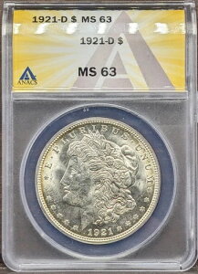 1921-D 1hK ANACS MS 63