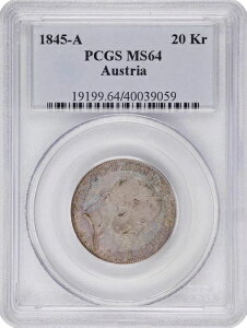 I[XgA 20NCc@[ 1845-A EB[ KM# 2208 PCGS: MS 64. #C472