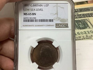 CMX 1897N 1/2yj[ NGC MS65 uE C