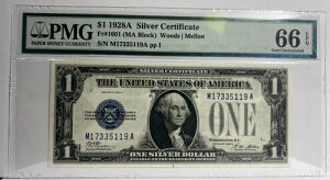 1928-A 1h Vo[ t@j[obN WF Fr. 1601 MA ubN PMG 66 EPQ VAԍ M17335119A