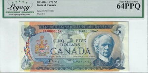 1972 BOC $5�ABC-48a / BC-50aA-N5-ii Ser#CA 0000067 Bou/Ras�A���K�V�[ 64PPQ