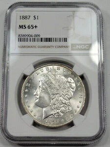 1887�N 1�h�� �����K����� NGC MS65+ PLUS ���i�� PQ �u���X�g�z���C�g *J496