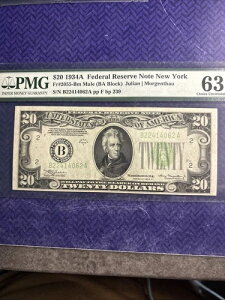 1934 A $20 FRN MULE PMG 63 EPQ Choice UNC Fr 2055-Bm MULE NY n 󏭂ȃ~[!