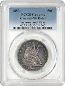 1853N A[YECY V[ebhEoeBEn[th 50Zg PCGS  XF fBe[N[jOς