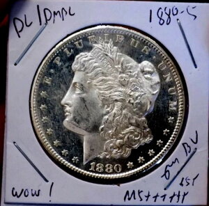 [K Vo[ h 1880 S GEM BU MS+++++ PL/DMPL KX ~[ X^i[