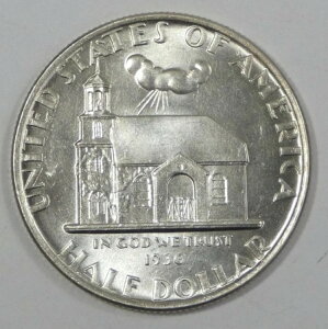 1936年 デラウェア州 300周年記念銀貨 50セント 新品 ブリリアント 未流通