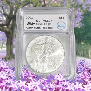 2001N $1 Vo[C[O A ICG MS69+ I[XeBEnbg[ TC Y