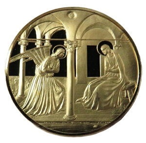 受胎告知シルバー 100大傑作 50mm アートラウンド