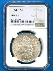 1884 O NGC MS63 K 1h čǔs 1884-O MS-63 uXgzCg