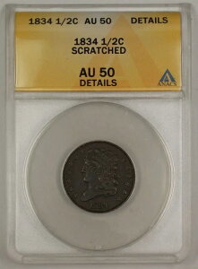 1834�N�N���V�b�N�w�b�h�n�[�t�Z���g�R�C��ANACS�X�N���b�`AU-50�ڍׂ��ǂ��R�C��