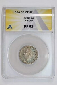 1884�N �v���[�t ���o�e�B V �j�b�P�� ANACS PR62