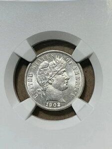 NGC MS63 1902 �o�[�o�[�_�C�� �O���[�h�Ƃ��Ă͔��ɔ����� �f���炵������
