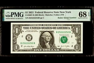 2021�N 1�h�� �g�D���[���[�_�[ �V���A���i���o�[ B25222252B FRN PMG 68 EPQ �ɏ�g�b�v�|�b�v