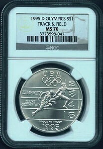 1995�N D �I�����s�b�N ���㋣�Z ��� 1�h�� NGC MS 70 MS70