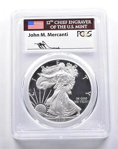 PR70 DCAM 2017-S �A�����J�� �V���o�[ �C�[�O�� �R���O���b�c �Z�b�g FDOI Mercanti PCGS *3389
