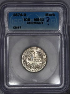 1874-G 1}[N hCc KM# 7 ICG MS61 LB