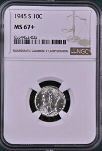 1945-S 10Zg }[L[_C NGC MS67+ 6554452-025
