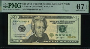 2013�N $20 FRN MB00000038E P.M.G #67EPQ