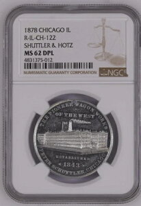 1878 �V�J�S R-IL-CH-122�A�V���g�� & �z�b�c ���S���ANGC MS-62DPL
