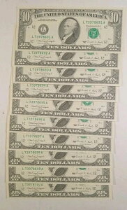 1990N 10h UNC V[PVI[_[ 10 m[g TtVXR