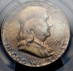 1953�N �t�����N���� �n�[�t�_���[ PCGS MS 66 ��������i�A�ԈႢ�Ȃ��V�i