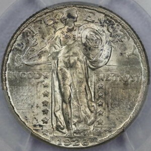 1926-D 25�Z���g �X�^���f�B���O ���o�e�B �N�H�[�^�[ - PCGS MS 63