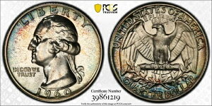 1960�N �_�u���_�C ���o�[�X ���V���g�� �V���o�[ �N�H�[�^�[ DDR FS-801 PCGS PR66 �J���[�t��