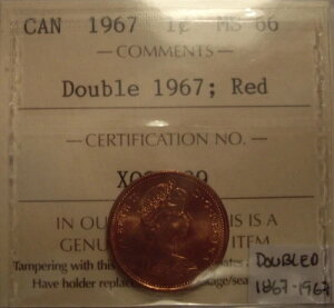 X[p[WF GUxX2 1967N _u1867 1967Zg - ICCS MS-66 (XQC 039)