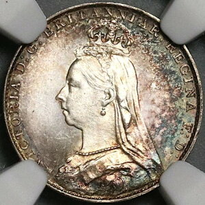 1889 NGC MS 66 ���B�N�g���A�E�}�E���f�B 4�y���X �O���[�g �O���[�g�u���e���R�C�� (22080902C)
