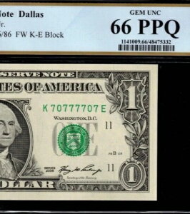 2006�N 1�h���A�M������s�� PCGS 66PPQ �X�[�p�[���[�_�[ �V���A���ԍ� 70777707