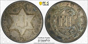 1862�N 3�Z���g��� PCGS AU50 ���Ɍ��򂪂���A���ɃI���W�i���ŁA�����ڂ��ǍD�ł�