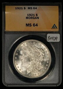 1921N 1h K - V[vACAs[ - ANACS MS 64 - SKU-B4929
