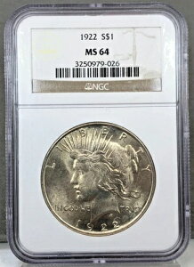 1922N AJ 1ha NGC MS64