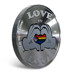 LOVE IS LOVE LGBTQ�R�~���j�e�B�ɍv�� 1�I���X 999 �V���o�[�R�C��/���E���h�J���[