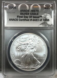 2008N 1h AJ Vo[ C[O 1IX  ANACS MS70 ~ s