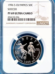 1996-S �I�����s�b�N - �T�b�J�[ - �n�[�t�h�� 50�Z���g NGC PF 69 �E���g���J���I