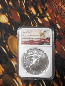 NGC MS69 2016 �A�����J���E�C�[�O�� 30���N�L�O E104