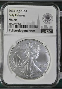 2024N 1h AJ Vo[ C[O NGC MS70 Vo[fWFl[g Ax